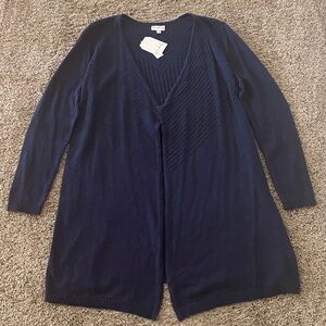 Wonderly Navy Blue Long Cardigan